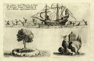 Jacques Callot : Le Combat a la Barrire / Le bras arm sans banderole.  - Asta Arte Antica, Moderna e Contemporanea - Associazione Nazionale - Case d'Asta italiane