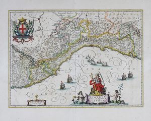 Willem Janszoon Blaeu - Liguria  Stato della Repubblica di Genova.