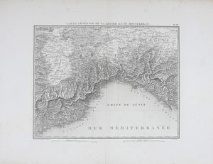 L. BOUFFARD - Carte gnrale de la Ligurie et du Montferrat.