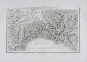 PIERRE-LONARD DANDELEUX - Carte pour servir a l'intelligence des oprations de l'arme d'Italie pendant la campagne  de 1799.
