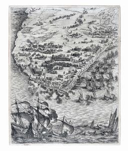 Jacques Callot : Si�ge de la Rochelle.  - Asta Arte Antica, Moderna e Contemporanea - Associazione Nazionale - Case d'Asta italiane