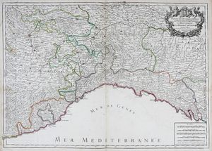 HUBERT JAILLOT - Partie du Duch de Milan, La Principaut de Pimont, le Montferrat et la Rpublique de Genes. Dedi au Roy...