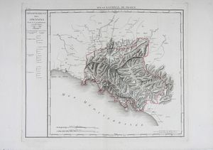 PIERRE ANTOINE-FRANOIS TARDIEU (TARDIEU DE L'ESTRAPADE) : Dpartement de Gnes Divis en 5 Arrondissemens et en 41 cantons (N 106 et N107).  - Asta Arte Antica, Moderna e Contemporanea - Associazione Nazionale - Case d'Asta italiane