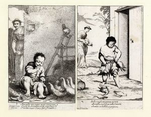 GIUSEPPE MARIA CRESPI (DETTO LO SPAGNOLO) : Bertoldo, Bertoldino e Cacasenno.  - Asta Arte Antica, Moderna e Contemporanea - Associazione Nazionale - Case d'Asta italiane