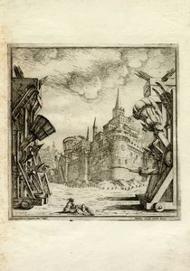 FERDINANDO GALLI BIBIENA : Sette tavole da Disegni delle Scene, che Seruano alle due opere, che si - rappresentano l?anno corente nel Reggio Teatro di - Torino inuenzioni di Ferdinando Bibiena, Architetto e Pitore - del Ser:mo Sig.rr Duca di Parma ...  - Asta Arte Antica, Moderna e Contemporanea - Associazione Nazionale - Case d'Asta italiane