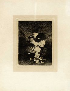 FRANCISCO GOYA Y LUCIENTES - Le petit prisoner (Tan barbara la seguridad como el delito).