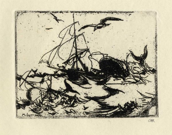 Pietro Annigoni : Incontri.  - Asta Arte Antica, Moderna e Contemporanea - Associazione Nazionale - Case d'Asta italiane