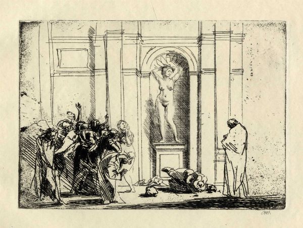 Pietro Annigoni : Incontri.  - Asta Arte Antica, Moderna e Contemporanea - Associazione Nazionale - Case d'Asta italiane