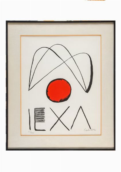 Alexander Calder : El circulo de pietra.  - Asta Arte Antica, Moderna e Contemporanea - Associazione Nazionale - Case d'Asta italiane