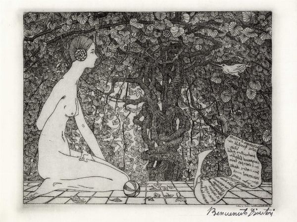 BENVENUTO DISERTORI : L'edera.  - Asta Arte Antica, Moderna e Contemporanea - Associazione Nazionale - Case d'Asta italiane