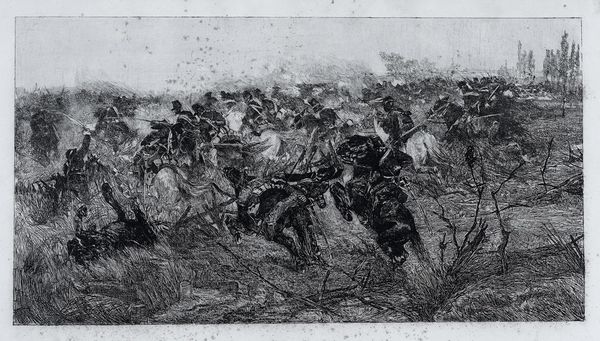 Giovanni Fattori : Carica di cavalleria.  - Asta Arte Antica, Moderna e Contemporanea - Associazione Nazionale - Case d'Asta italiane