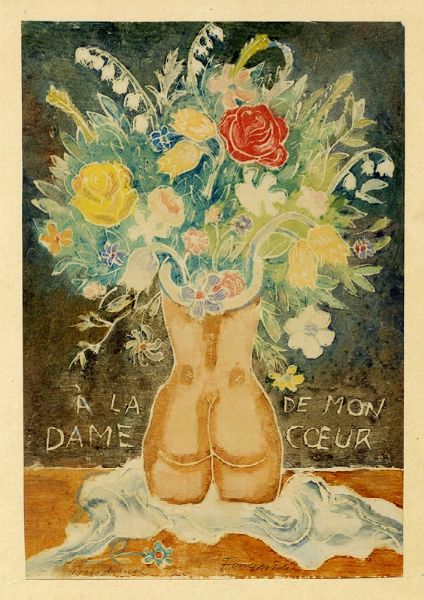 MICHEL FINGESTEN : A la dame de mon coeur.  - Asta Arte Antica, Moderna e Contemporanea - Associazione Nazionale - Case d'Asta italiane