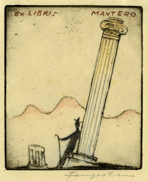 MICHEL FINGESTEN : Lotto composto di 5 ex libris.  - Asta Arte Antica, Moderna e Contemporanea - Associazione Nazionale - Case d'Asta italiane