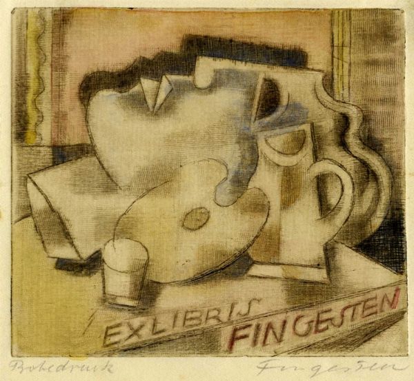 MICHEL FINGESTEN : Lotto composto di 3 ex libris.  - Asta Arte Antica, Moderna e Contemporanea - Associazione Nazionale - Case d'Asta italiane