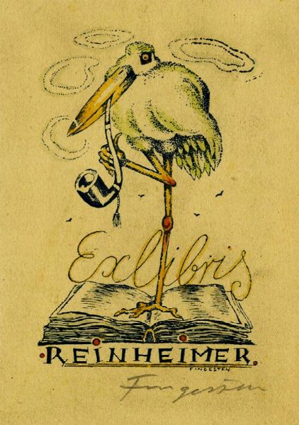 MICHEL FINGESTEN : Lotto composto da 4 ex libris.  - Asta Arte Antica, Moderna e Contemporanea - Associazione Nazionale - Case d'Asta italiane