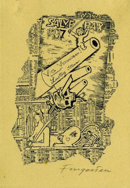 MICHEL FINGESTEN : Lotto composto da 4 ex libris.  - Asta Arte Antica, Moderna e Contemporanea - Associazione Nazionale - Case d'Asta italiane