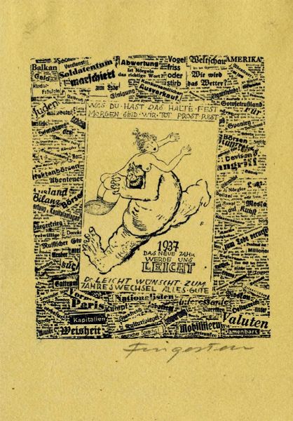 MICHEL FINGESTEN : Lotto composto di 3 ex libris erotici.  - Asta Arte Antica, Moderna e Contemporanea - Associazione Nazionale - Case d'Asta italiane