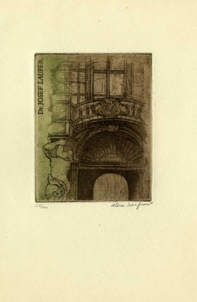 Corposo lotto di 717 ex libris.  - Asta Arte Antica, Moderna e Contemporanea - Associazione Nazionale - Case d'Asta italiane