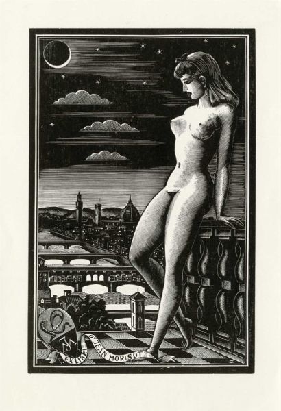 ITALO ZETTI : Lotto composto di 11 ex libris, alcuni erotici.  - Asta Arte Antica, Moderna e Contemporanea - Associazione Nazionale - Case d'Asta italiane