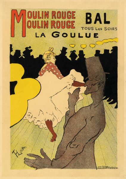 HENRI (DE) TOULOUSE-LAUTREC : Moulin Rouge, la Goulue.  - Asta Arte Antica, Moderna e Contemporanea - Associazione Nazionale - Case d'Asta italiane