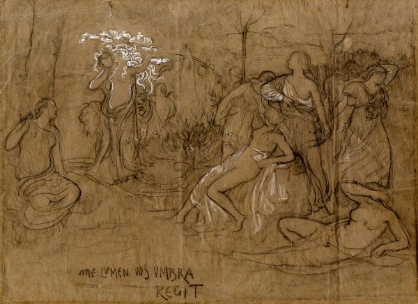 ADOLFO DE CAROLIS : Me lumen vos umbra regit.  - Asta Arte Antica, Moderna e Contemporanea - Associazione Nazionale - Case d'Asta italiane