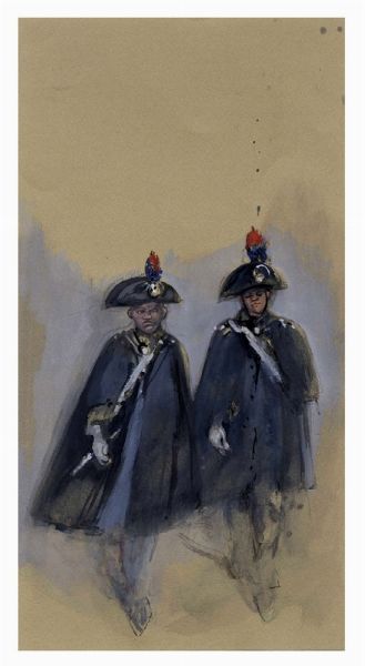 LILIA DE NOBILI : Lotto composto di 9 bozzetti teatrali e di 1 studio di testata per Vogue.  - Asta Arte Antica, Moderna e Contemporanea - Associazione Nazionale - Case d'Asta italiane