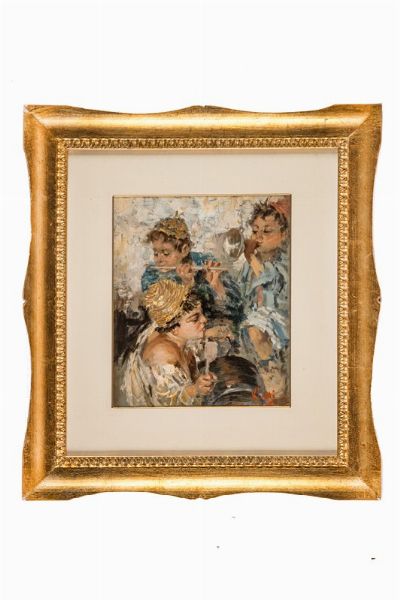 Vincenzo Irolli : Scugnizzi.  - Asta Arte Antica, Moderna e Contemporanea - Associazione Nazionale - Case d'Asta italiane