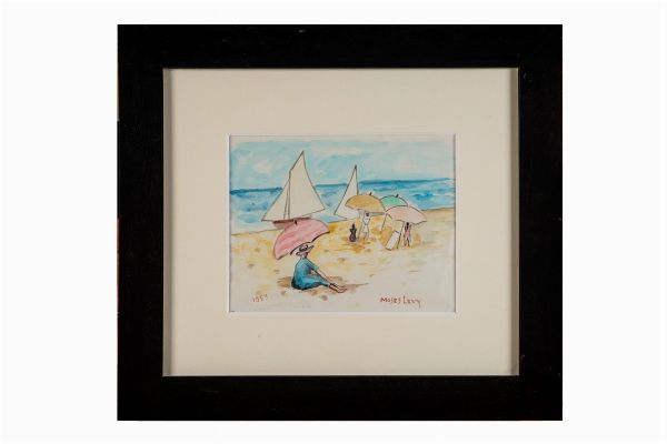 Moses Levy : Bagnanti.  - Asta Arte Antica, Moderna e Contemporanea - Associazione Nazionale - Case d'Asta italiane