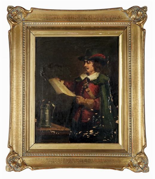 VON ADOLPH MENZEL : Ritratto maschile.  - Asta Arte Antica, Moderna e Contemporanea - Associazione Nazionale - Case d'Asta italiane