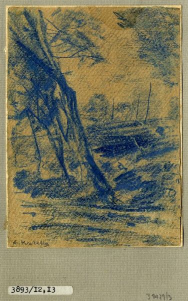 Attilio Pratella : Lotto composto di 1 dipinto e 2 disegni.  - Asta Arte Antica, Moderna e Contemporanea - Associazione Nazionale - Case d'Asta italiane