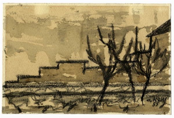 OTTONE ROSAI : Paesaggio toscano.  - Asta Arte Antica, Moderna e Contemporanea - Associazione Nazionale - Case d'Asta italiane