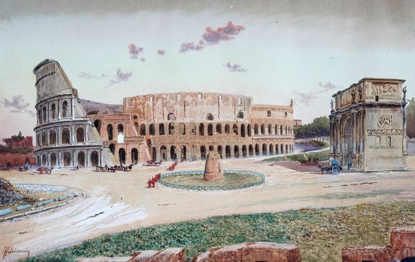 FEDERICO SCHIANCHI : Il Colosseo.  - Asta Arte Antica, Moderna e Contemporanea - Associazione Nazionale - Case d'Asta italiane