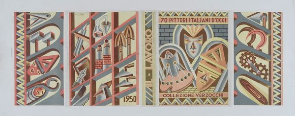 FORTUNATO DEPERO : Il lavoro.  - Asta Arte Antica, Moderna e Contemporanea - Associazione Nazionale - Case d'Asta italiane