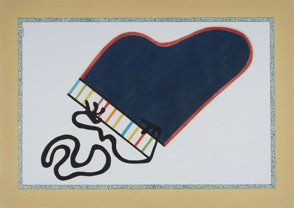 GIANFRANCO COMAI : Jazz. Lotto composto di 3 disegni.  - Asta Arte Antica, Moderna e Contemporanea - Associazione Nazionale - Case d'Asta italiane