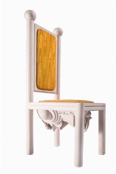 LUCIO DEL PEZZO : Sedia.  - Asta Arte Antica, Moderna e Contemporanea - Associazione Nazionale - Case d'Asta italiane