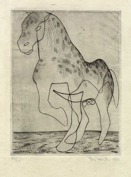 WILLIAM STANLEY HAYTER : Big Horse.  - Asta Arte Antica, Moderna e Contemporanea - Associazione Nazionale - Case d'Asta italiane