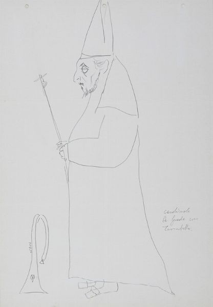 Alberto Manfredi : Nucleo di 11 disegni, dei quali alcuni erotici, e 1 incisione.  - Asta Arte Antica, Moderna e Contemporanea - Associazione Nazionale - Case d'Asta italiane