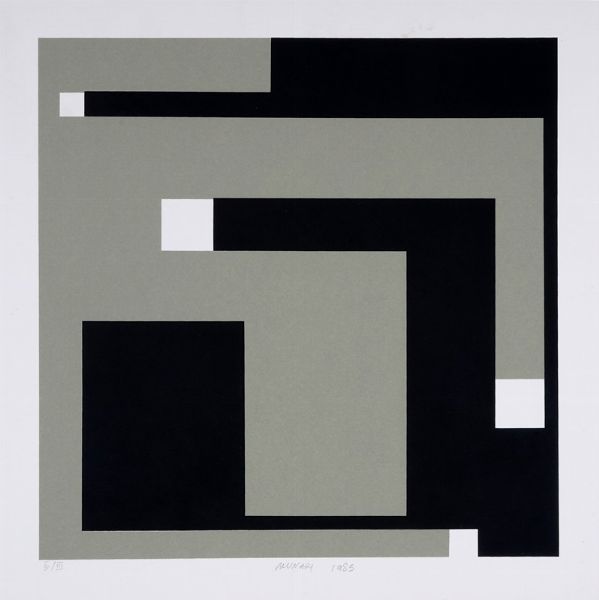 BRUNO MUNARI : Negativo-Positivo (Grigio e Nero).  - Asta Arte Antica, Moderna e Contemporanea - Associazione Nazionale - Case d'Asta italiane