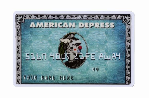 Banksy : American Depress Credit Card.  - Asta Arte Antica, Moderna e Contemporanea - Associazione Nazionale - Case d'Asta italiane