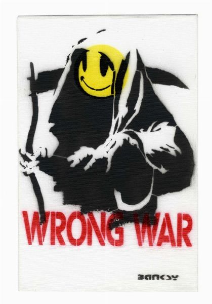 Banksy : Dismaland. Wrong War.  - Asta Arte Antica, Moderna e Contemporanea - Associazione Nazionale - Case d'Asta italiane
