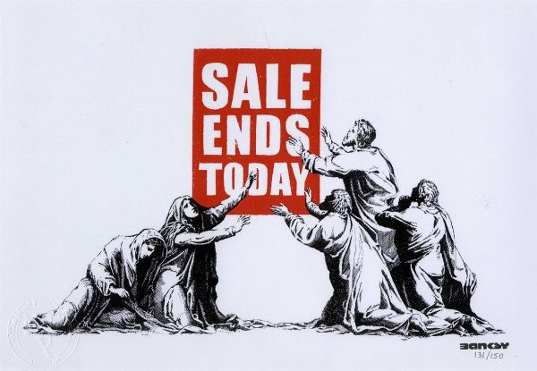 Banksy : Sale ends today.  - Asta Arte Antica, Moderna e Contemporanea - Associazione Nazionale - Case d'Asta italiane