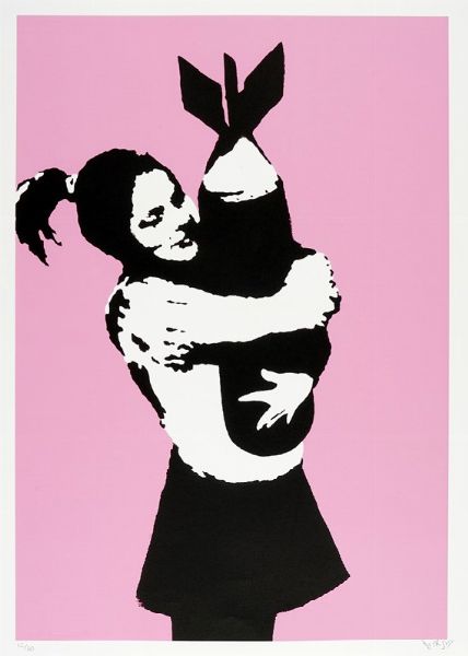 Banksy : Rocket.  - Asta Arte Antica, Moderna e Contemporanea - Associazione Nazionale - Case d'Asta italiane