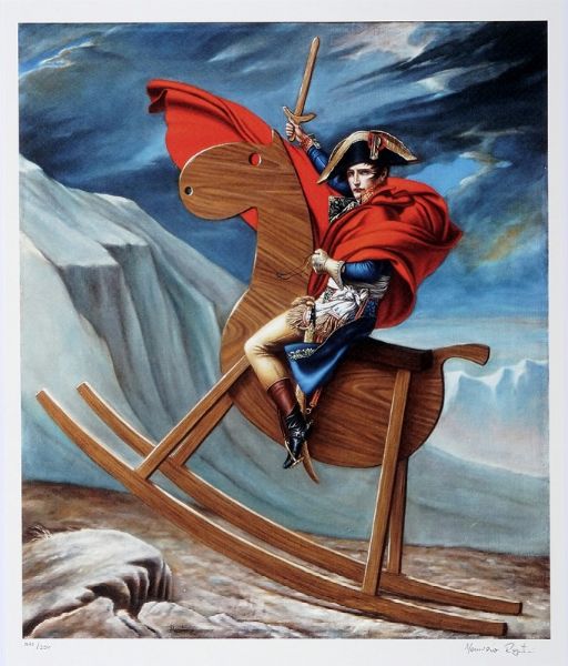 MAURIZIO RAPITI : Il cavallo bianco di Napoleone in realt era color legno.  - Asta Arte Antica, Moderna e Contemporanea - Associazione Nazionale - Case d'Asta italiane