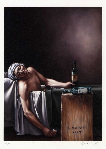 MAURIZIO RAPITI : La sbornia di Marat.  - Asta Arte Antica, Moderna e Contemporanea - Associazione Nazionale - Case d'Asta italiane