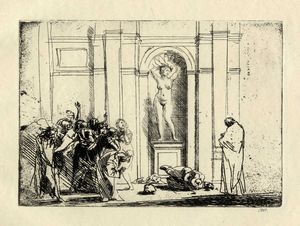 Pietro Annigoni : Incontri.  - Asta Arte Antica, Moderna e Contemporanea - Associazione Nazionale - Case d'Asta italiane