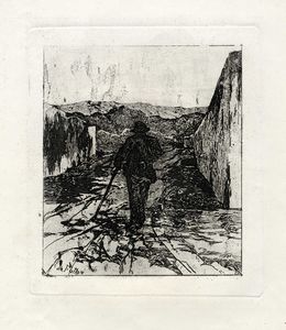 Giovanni Fattori - Il viandante.