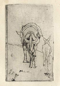 Giovanni Fattori - Due somarelli.