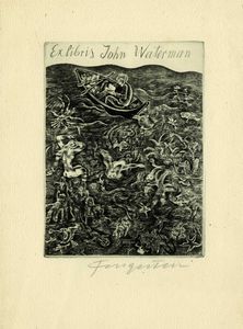 MICHEL FINGESTEN - Lotto composto di 4 ex libris macabri.