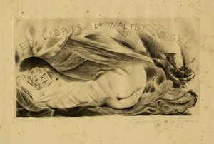 MICHEL FINGESTEN - Ex libris Dr. Walter Vogel.