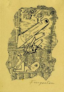 MICHEL FINGESTEN : Lotto composto da 4 ex libris.  - Asta Arte Antica, Moderna e Contemporanea - Associazione Nazionale - Case d'Asta italiane